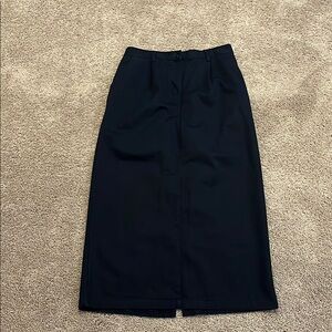 Cabin Creek Classic Navy Blue Pencil Skirt